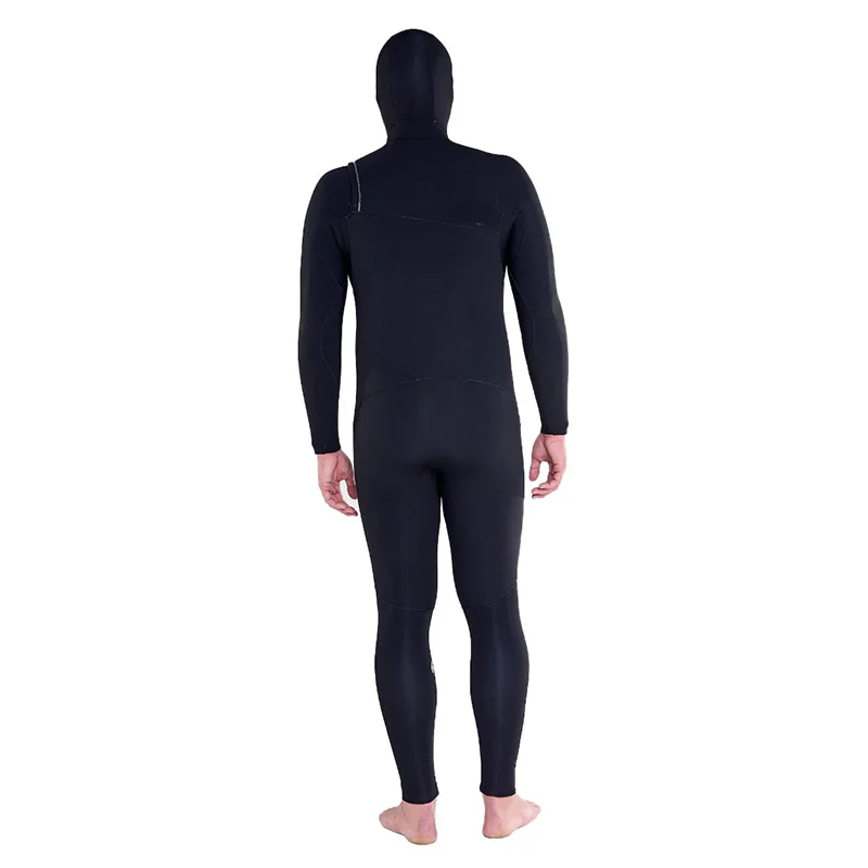 Wetsuit Blindstiching Neoprene Thermal Suit 7Mm Freediving Mens Divers With Hood S Smoothskin Hooded