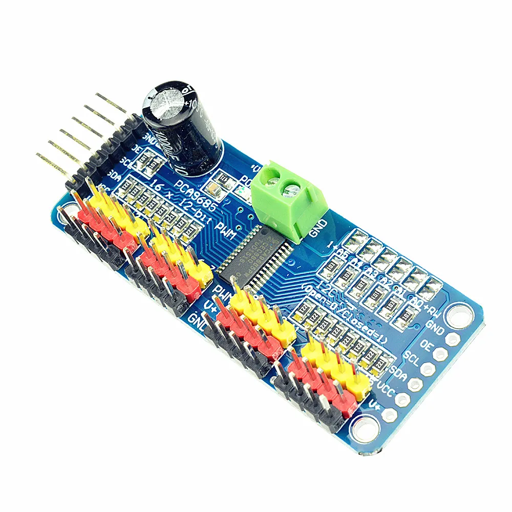 PCA9685 16 Channel 12-bit PWM/Servo Driver-I2C interface Module For Raspberry Pi Shield Module Servo Shield For Ard uino Diy Kit