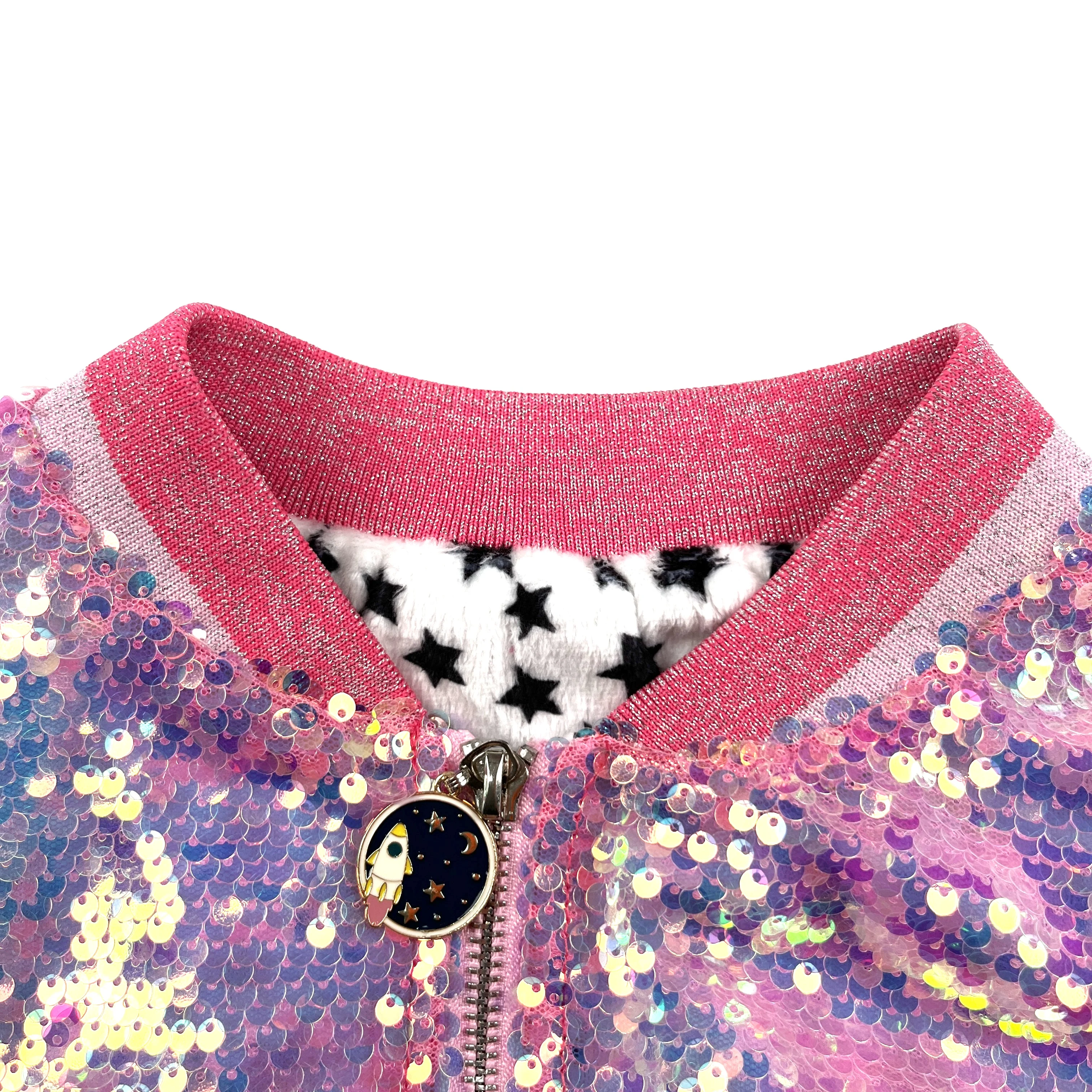 Wholesale Girl Coat With Zipper  Kids Designer Coats Sequin Jacket For Girls