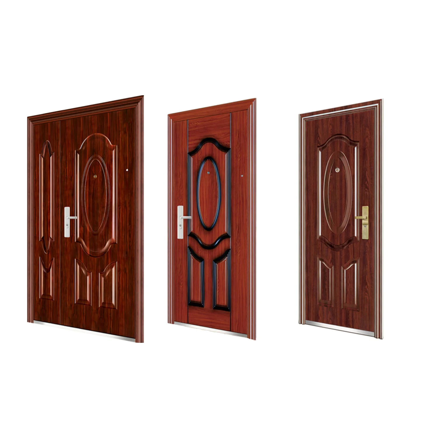 Factory Wholesale Very Cheap Price Luxury Design Metal Security front Entry Doors