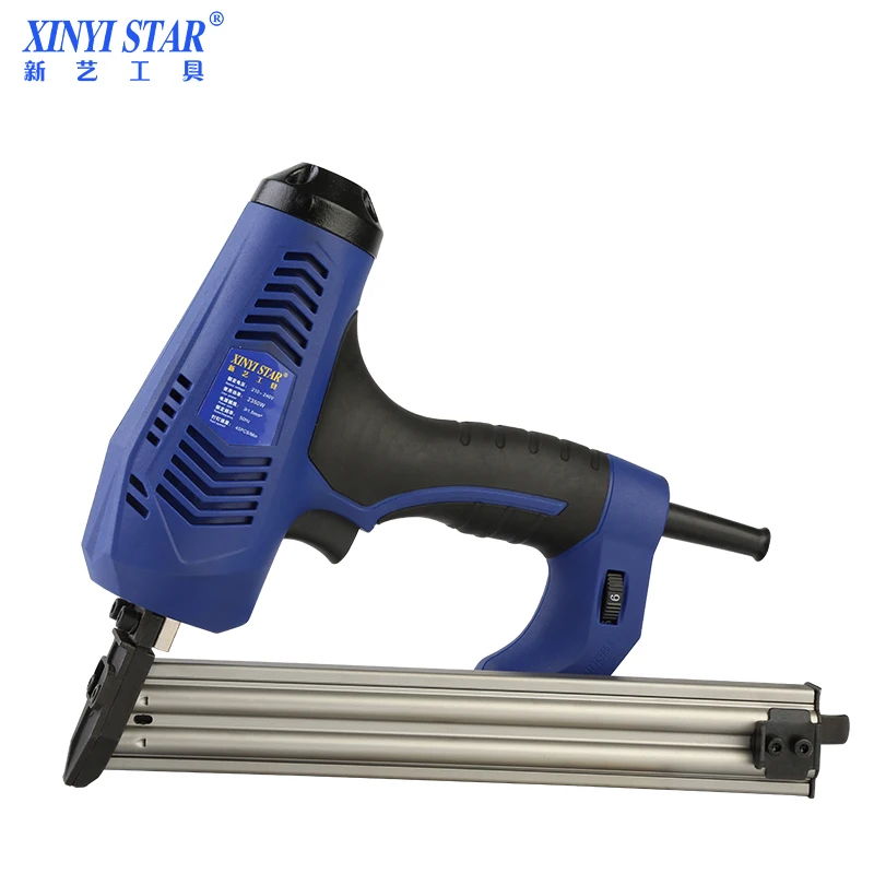 XINYI FX30 20 Degree Electric Angled Finish Nailer Nail Gun For Wood Corner Without Dead Angle Decorating Tools