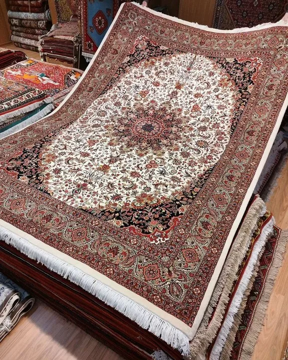 3d Printed Traditional Handmade Hand Knotted Silk Oriental Persian Carpet