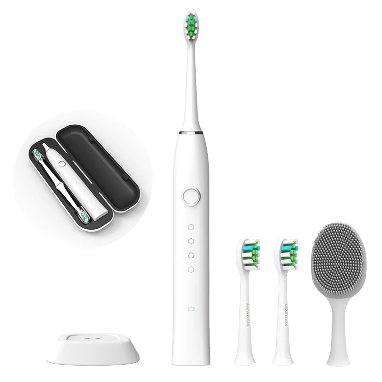 2023 OEM Professional IPX7 Portable Sonic Heads Electric Tooth Brush Electronic Automatic Toothbrush Pink Soft White USB Rohs