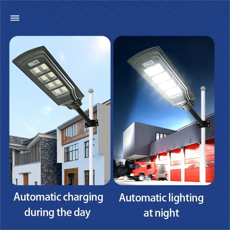 400W High Lumen LED Flood Light with Motion Sensor IP65 Outdoor Security Solar Street Lamp Road Garden Application ABS Lamp Body