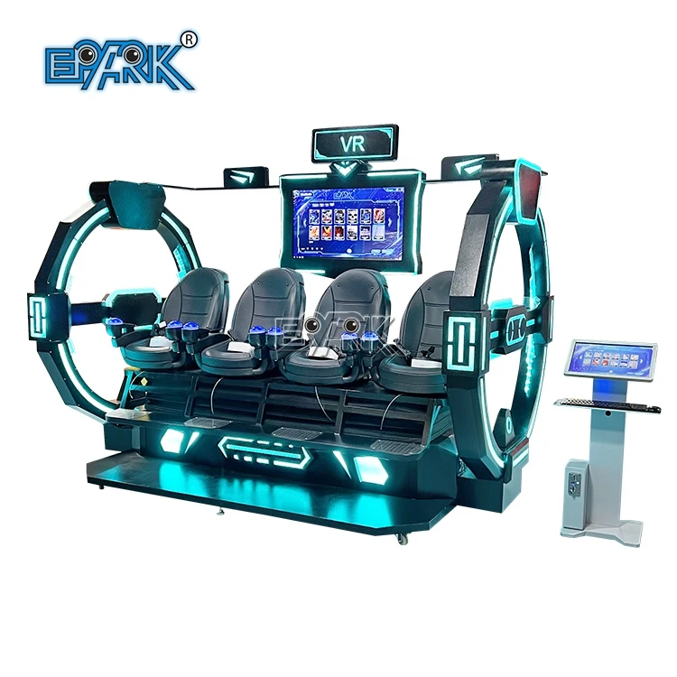 Amusement 4 Seats Vr Cinema Vr Chair Digital Equipment Virtual 9d Vr Cinema Theatre System