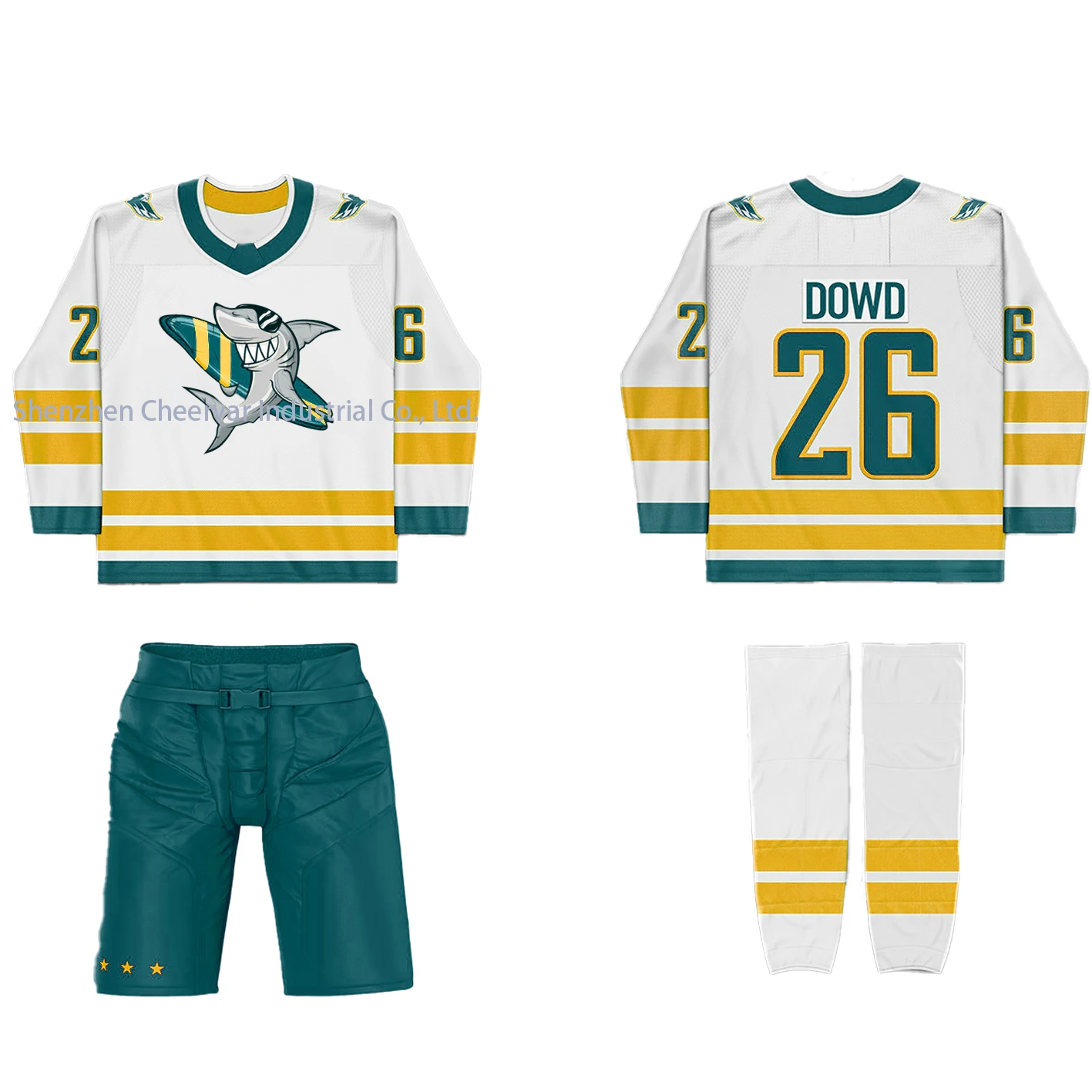 Team Ice Hockey Wear Custom Mens Sublimation Embroidered Ice Hockey Jersey