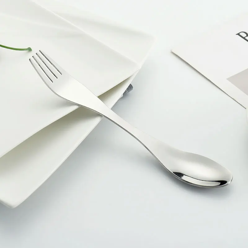 Food Grade Multi Function Camping Reusable Spork Metal Dinner Spoon Spoons Stainless Steel 430 / 304 All-season Not Support Free