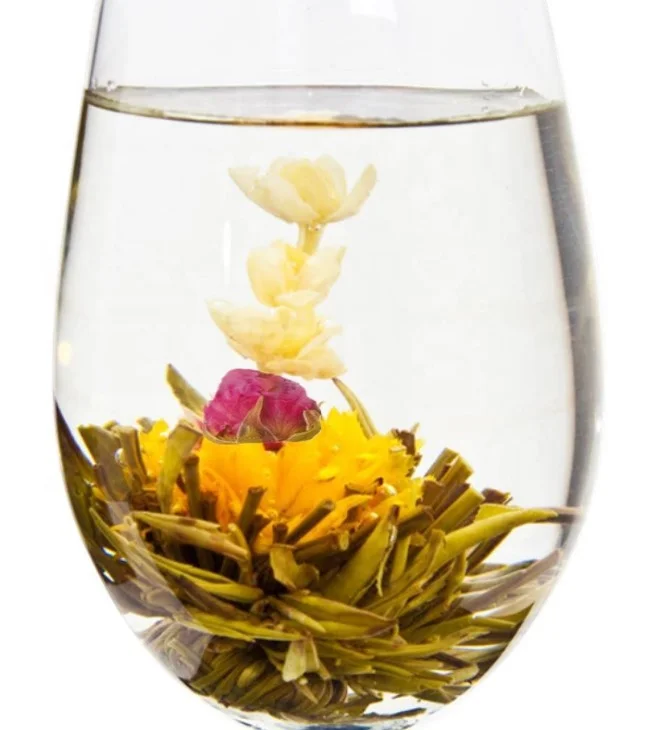  20 pieces per bag Mixed flower types blooming tea blooms hand made
