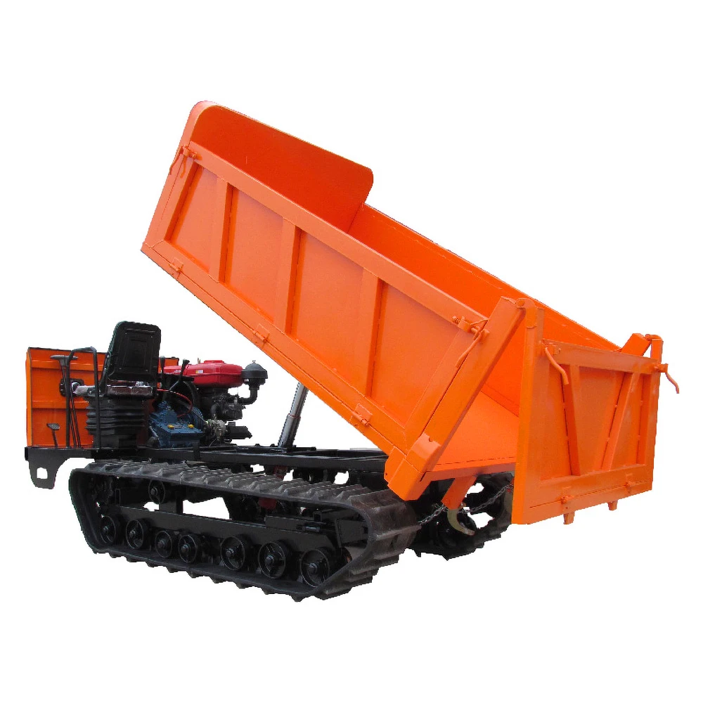 Agricultural 1.5 Tonne Crawler Truck Load Capacity 8-10 Tonne Dump Truck Smooth Hill Climbing