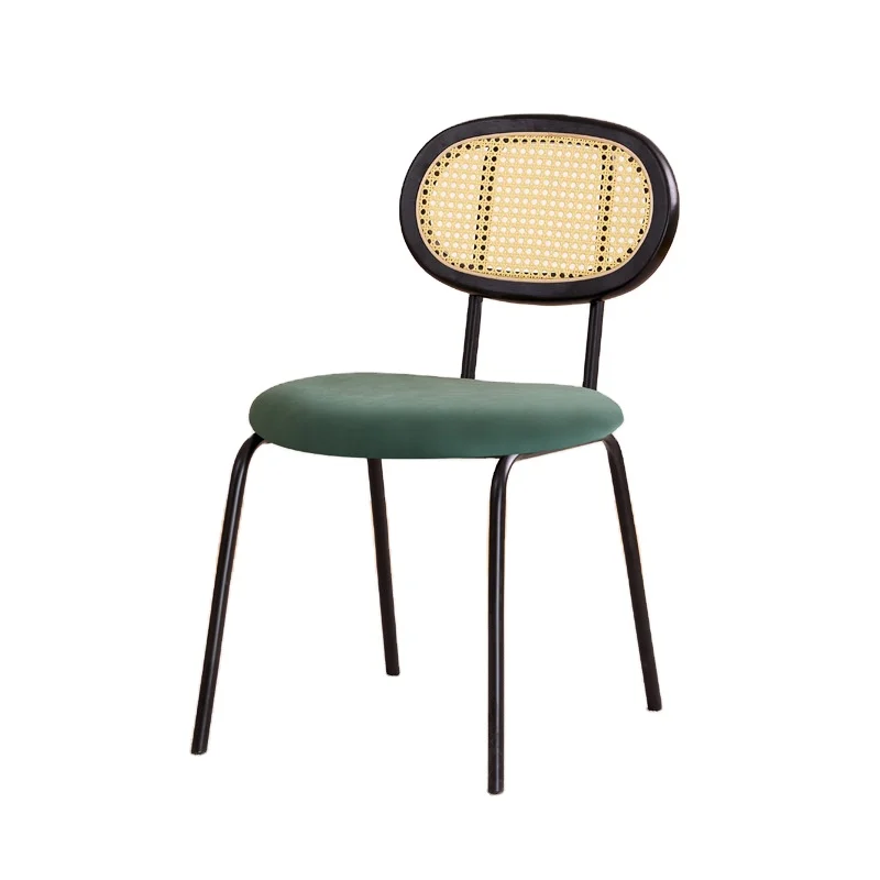 popular new design Stackable Wood Rattan Bistro Balcony Wicker Peacock Patio Chair Outdoor Dinning Dining