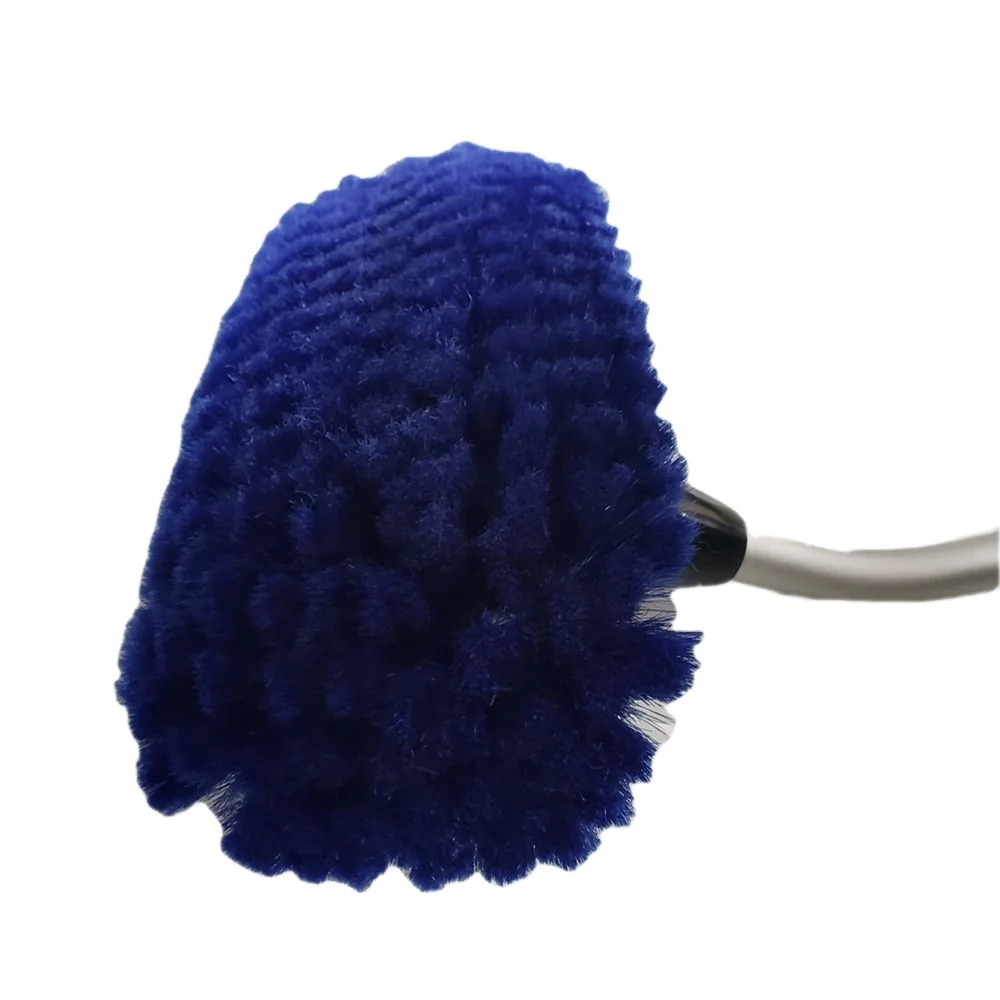 Soft Hair Water Flow Thru Car Wash Brush With Soap Dispenser