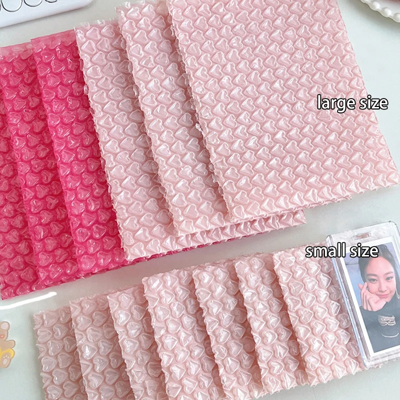 Wholesale mailing  pink heart-shaped  Shock-proof film bubble bags shipping envelope bag