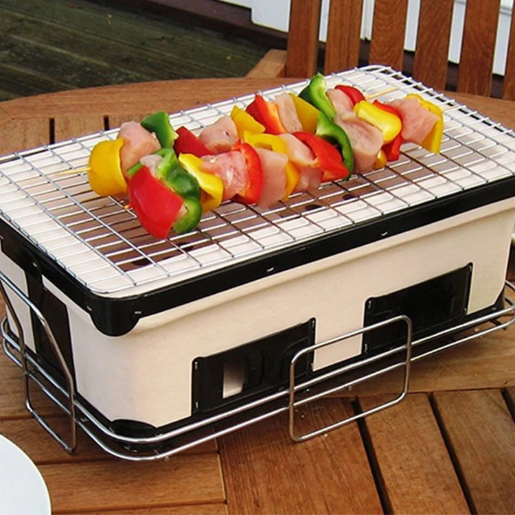 Indoor Garden Camping Japanese Style Yakitori Tabletop Barbecue Portable Clay Grill Charcoal BBQ Kebab Grill