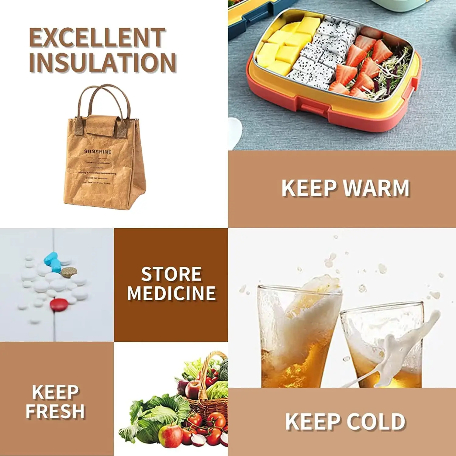 Custom Logo Printing Waterproof Coated Dupont Paper Shopping Tote Bags