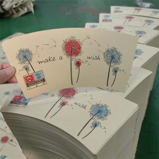 Dihui Factory White Kraft Bamboo Raw Paper Roll Pe Coated Paper Price Printing Paper Cup Fan