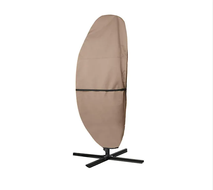 Patio Umbrella Parasol Cover - 600D Waterproof Outdoor Offset Banana Style Umbrella Cover