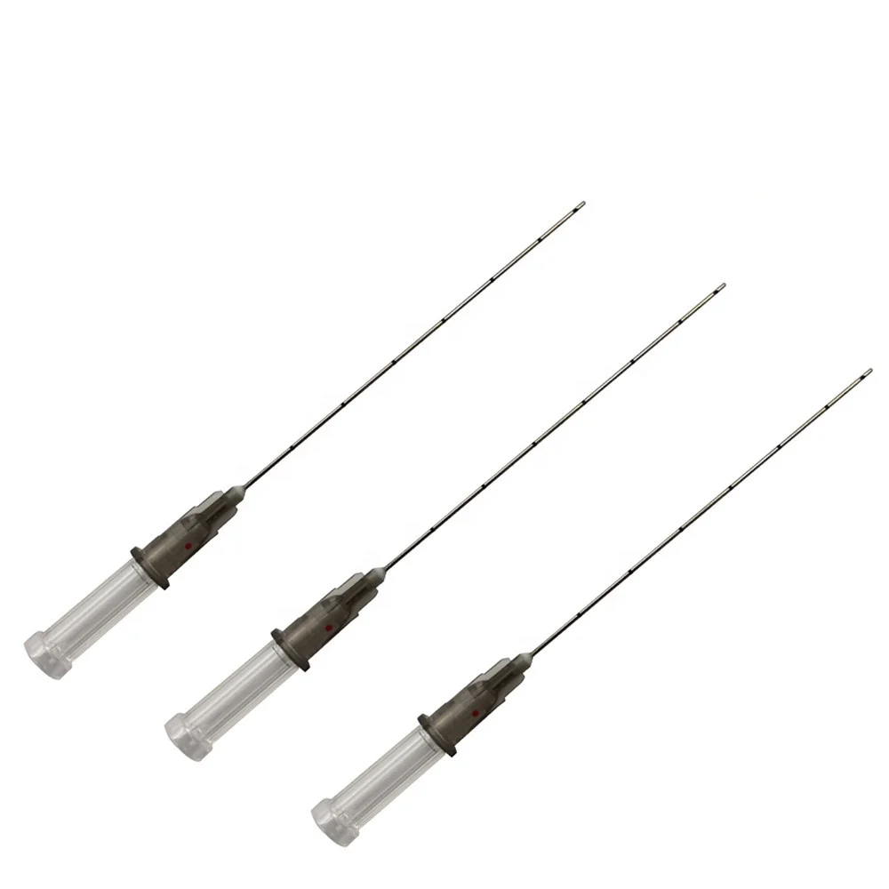 High Quality Microcannula 27G 40mm Blunt Tip needle for Under Eyes Filler Injection