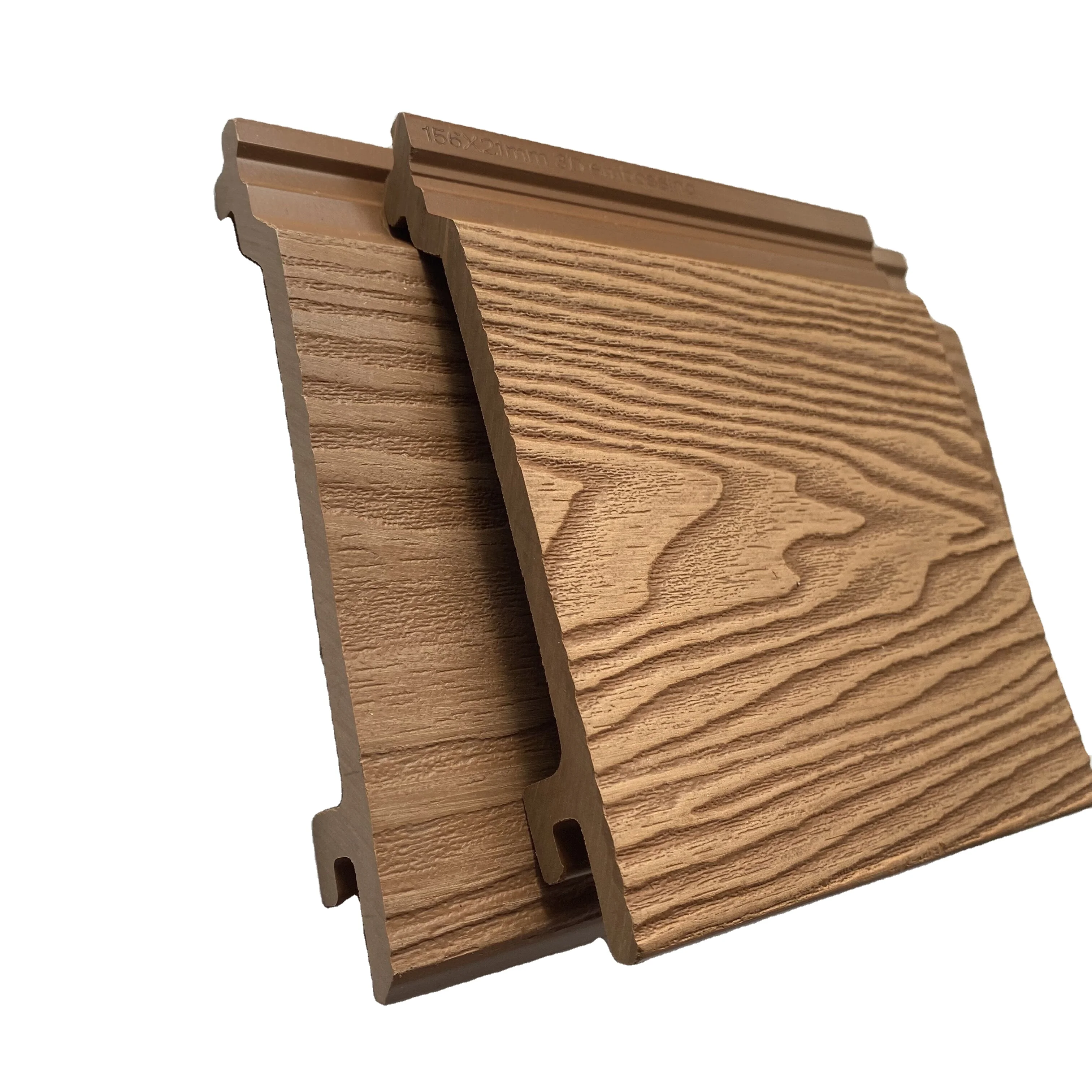 New Tech Wood Plastic Composite Panel Waterproof Wpc Wall Exterior Outdoor Wall Panel External Wall Cladding Balcony Fence Board