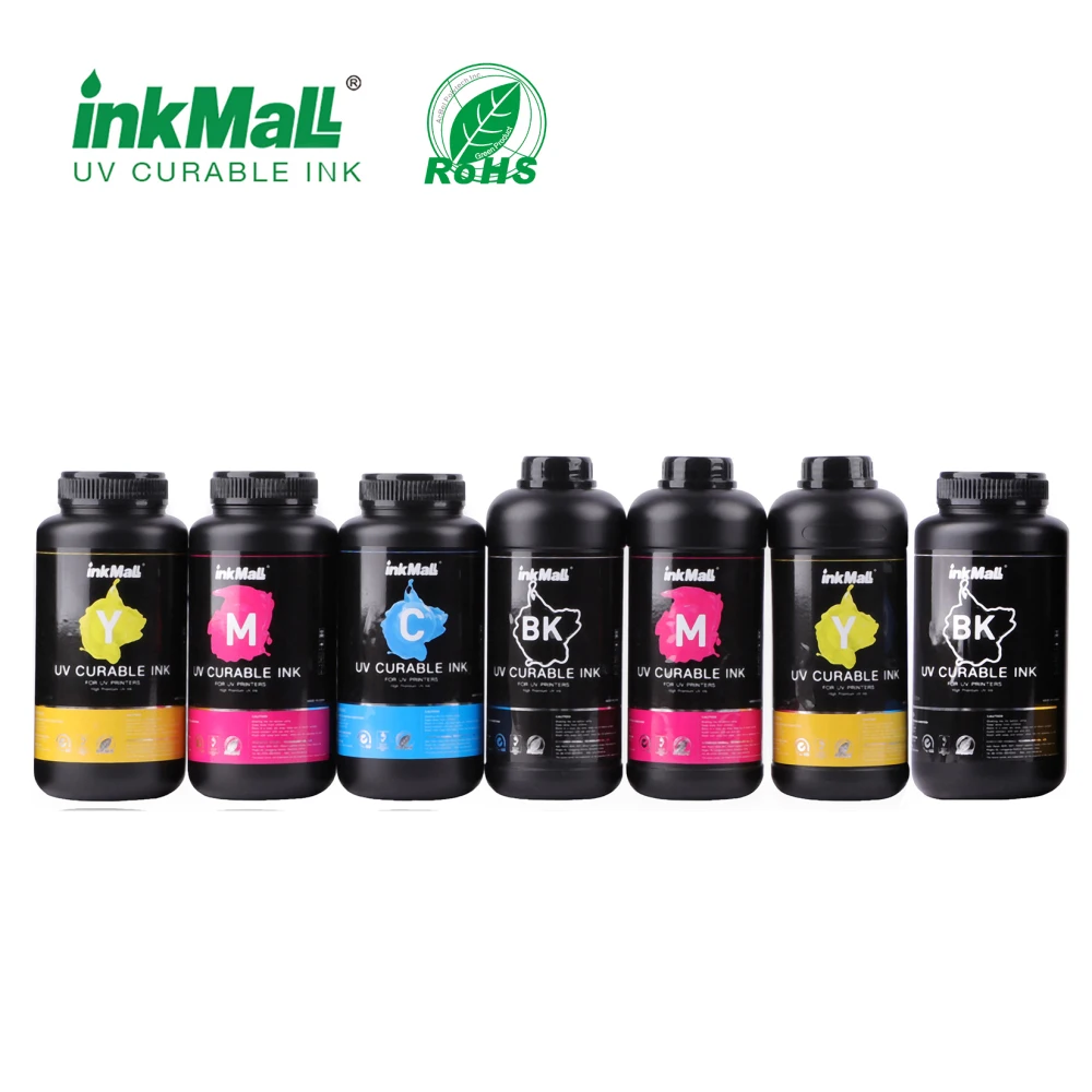 InkMall top-selling high quality uv led curable ink for i3200 printheads for glass printing