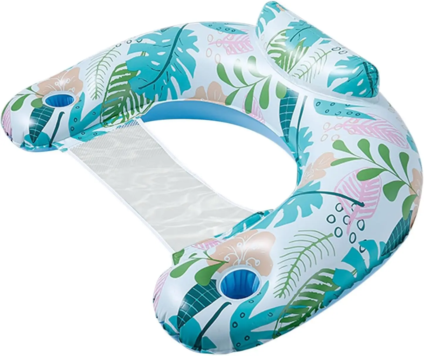Wholesale New Trends Tropical Leaves Inflatable Swimming Float Lounge for Summer Beach Party and Water Play