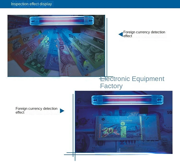 DL-01 lamp UV curing portable Ultraviolet light band flashlight small Banknote Detector