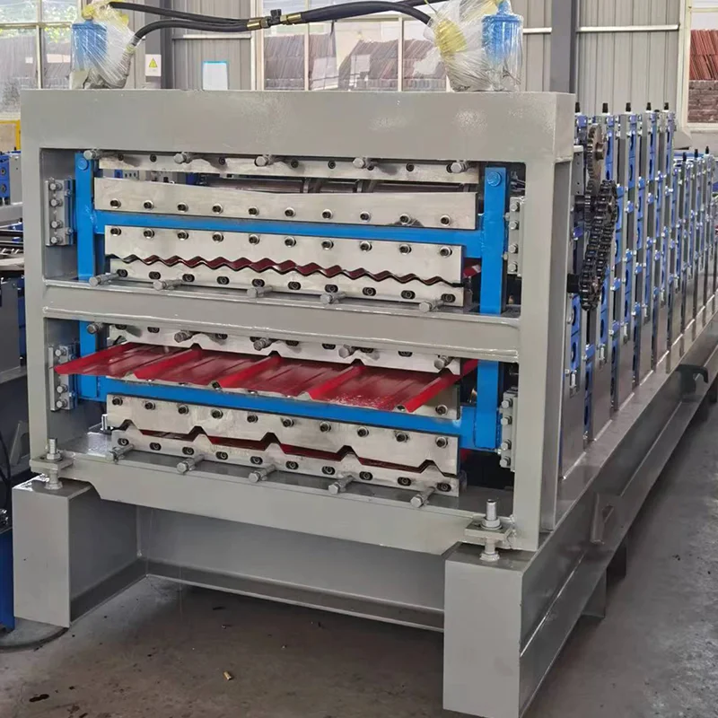 Ibr Ppgl  Ppgi Roof Tile Glazed Tile Metal Sheet Roll Trapezoidal Profile Cold Roll Forming Machine Roll Forming Machine