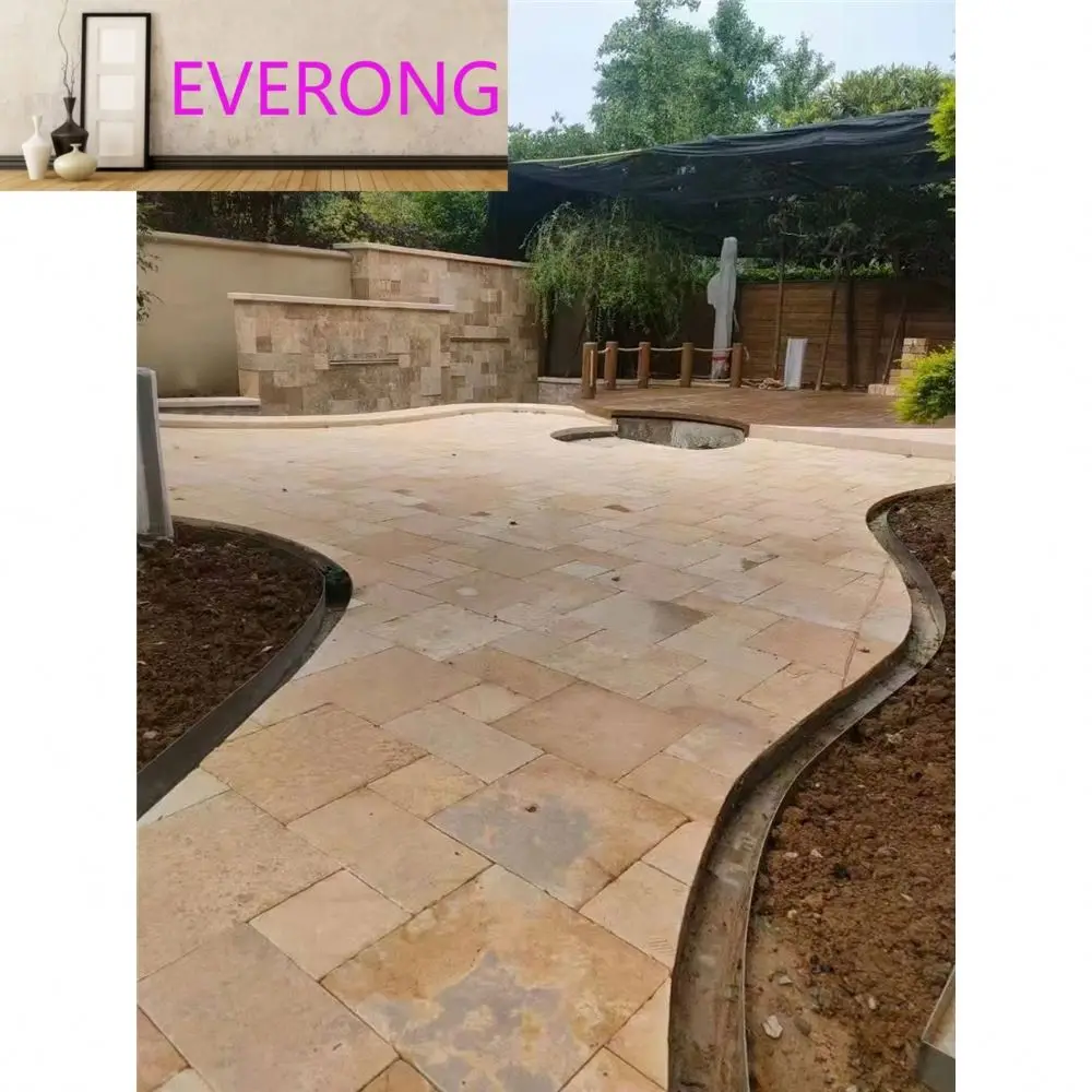 Old look China tumbled beige french pattern limestone outdoor floor tiles