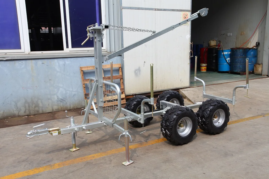 China wholesale crane timber trailer,log loader trailer,log trailer