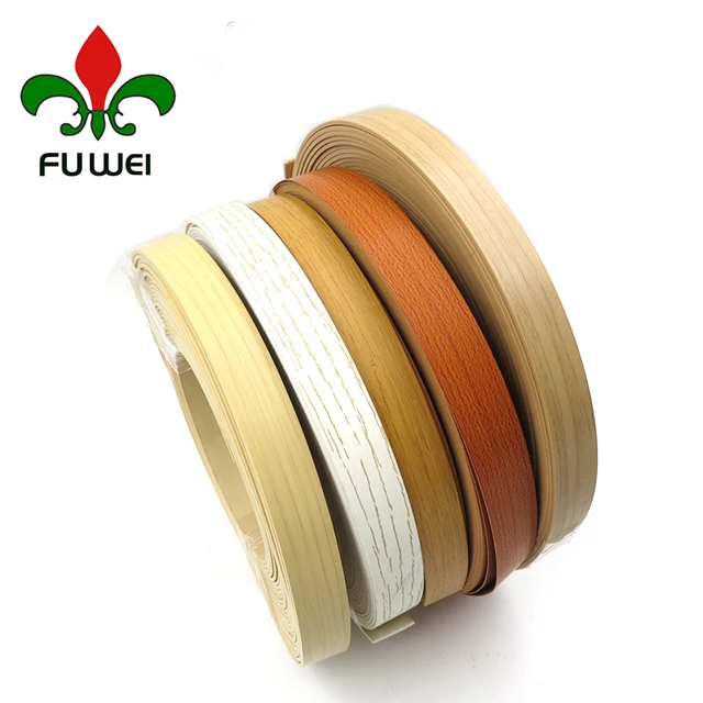 Factory   Good Price Wood Grain wood edge  band trimmer for laminated board PVC Edge Banding For home  Modern Furniture