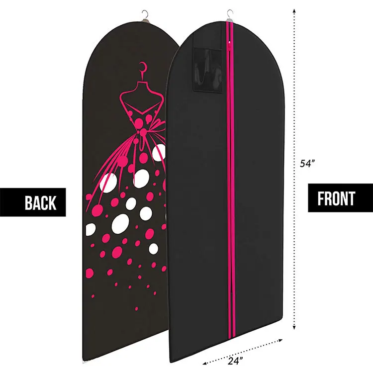 Custom logo garment bag mens non woven garment bag suit cover dress garment bags
