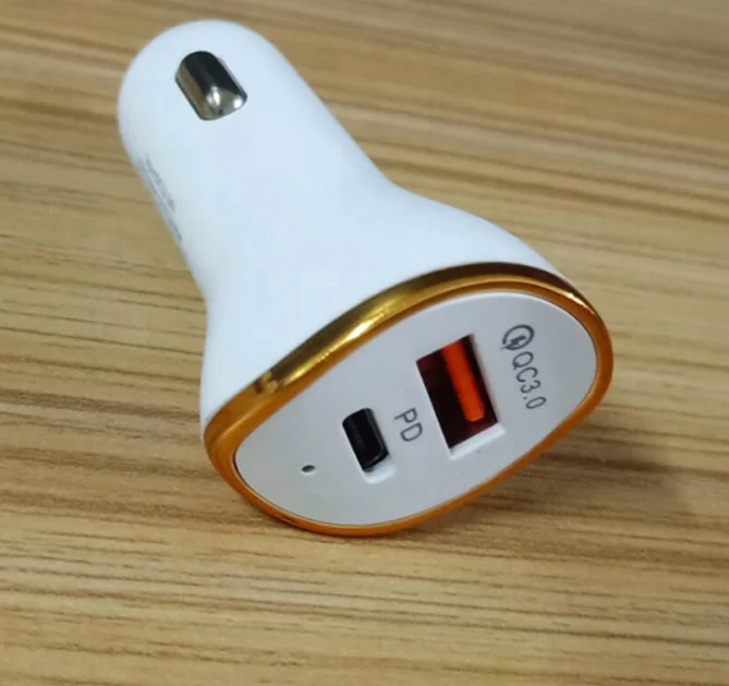  Цена производителя 36 Вт Быстрая зарядка QC 3 0 PD type-C автомобильное зарядное устройство для