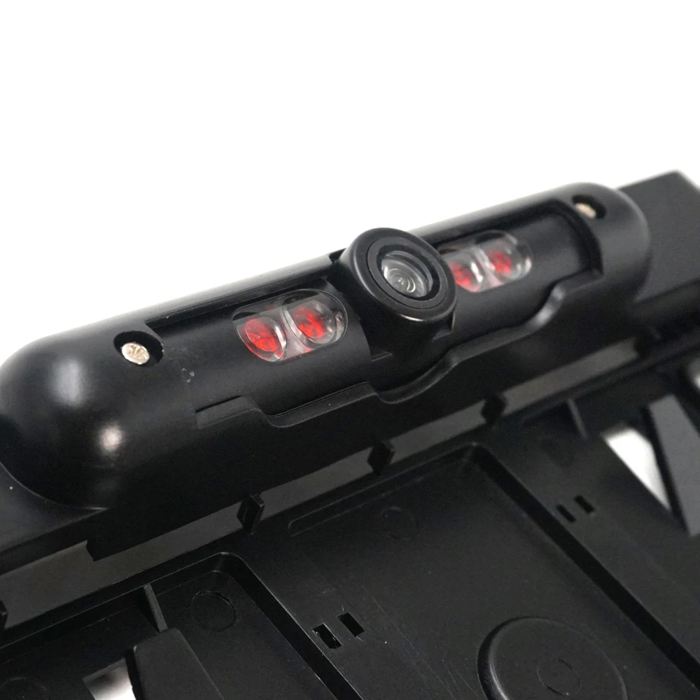 EU license plate camera IR night vision front reverse dual control car camera with 2.4G Transmitter and Receiver