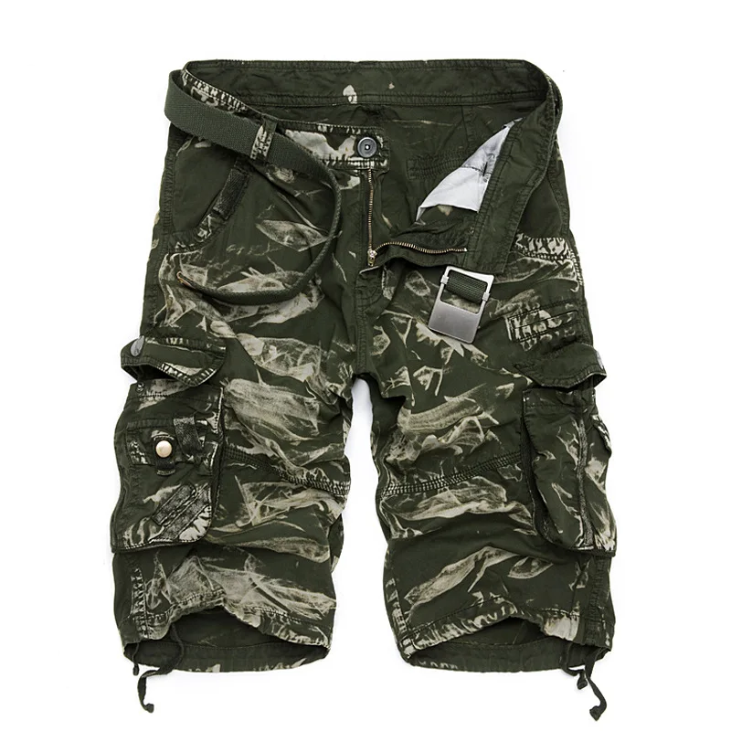 Custom Logo Polyester Shorts Loose Work Shorts Cargo Soft Fabric Work Shorts For Men