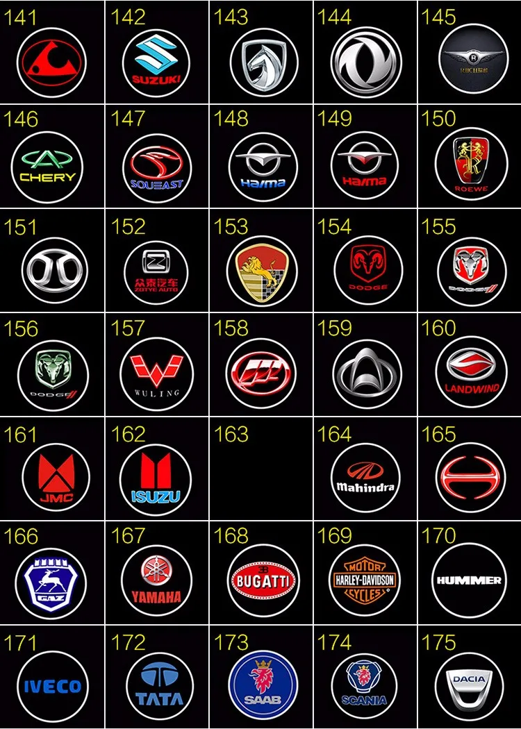 luxury car easy installation LED door lights to map custom door projection lights