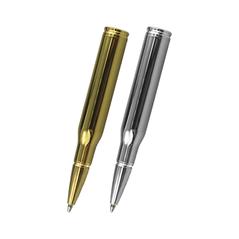 2022 Factory supply Short bullet  Heavy Bullet Shape Ballpoint Pen Unique Writing Ball Pens