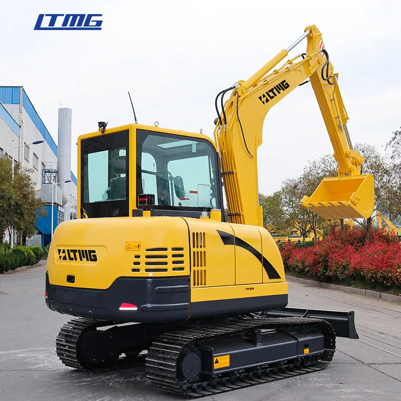 LTMG Hot sale excavatrice joystick control mini digger 6ton 8ton crawler excavator with air conditioner cabin