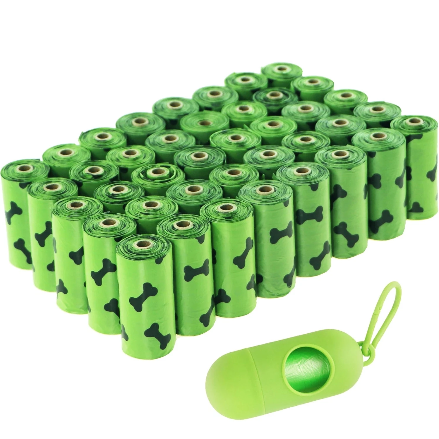 Горячая Распродажа, индивидуальный ароматизированный экологически чистый биоразлагаемый мешок для домашних животных и собак с держателем-дозатором