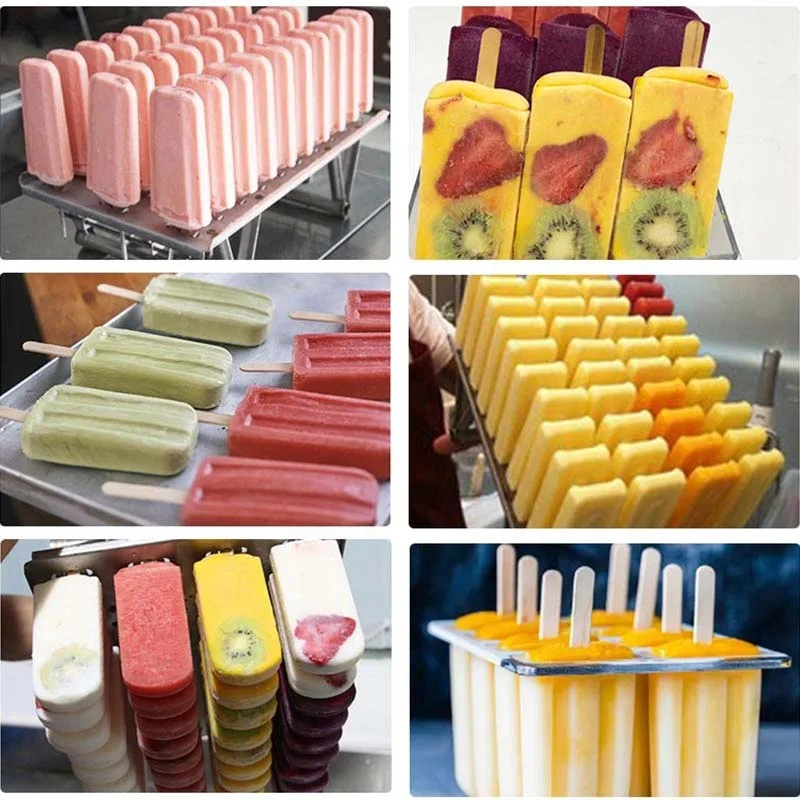 Frozen Ice Cream Bar Pop One Mold Thai Mini Freezer Guangzhou Maker Vend Popsicle Machine Production Line