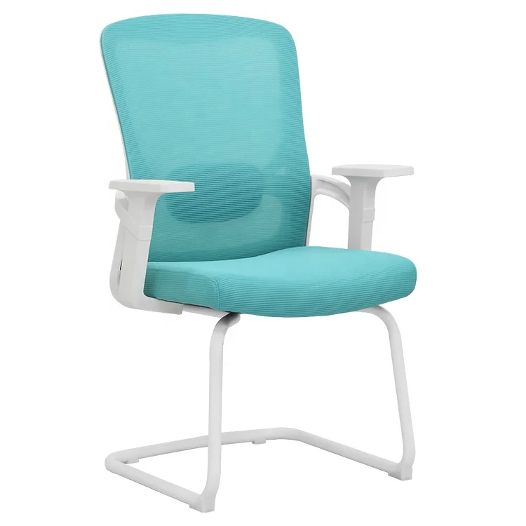 China factory wholesale meeting training office mesh chair with metal leg, visitor chair mesh