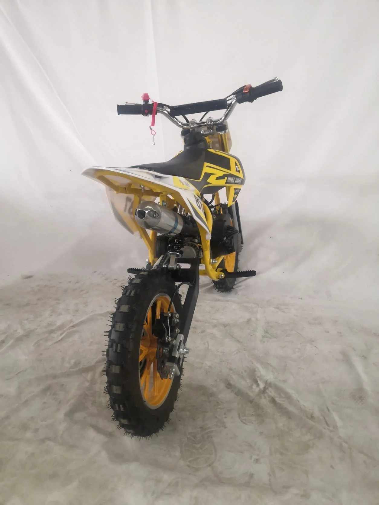 Cheap gas dirt bike pull start 49cc for kids 2 stroke mini motorcycle for kids with CE