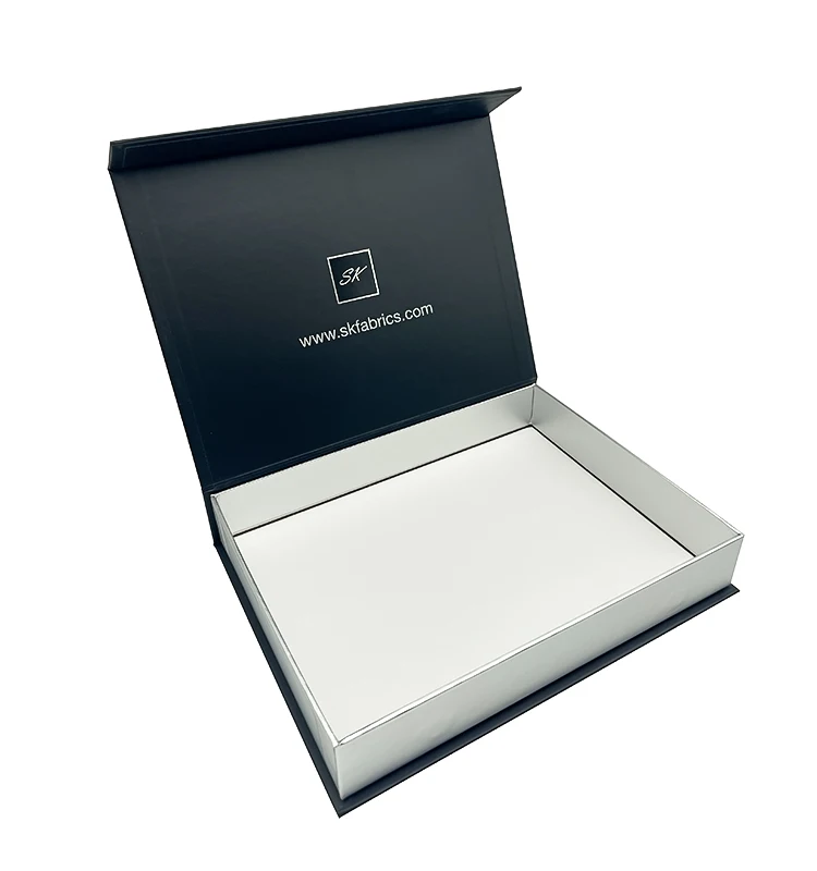 Custom Recycled Raw Material Logo Gift Cardboard Box With Magnetic Lid For Paper Business Card Name Vip Cards