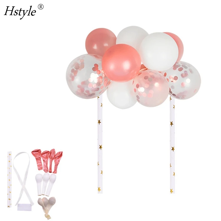 Настраиваемый воздушный шар, облако, торт, Топпер, мини-воздушный шар, гирлянда, торт, Топпер, 10 шт., 5 дюймов, воздушные шары для дня рождения, Baby Shower SET0641