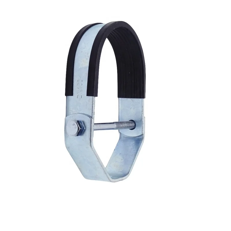 Clevis Hanger Light Duty Electro Galvanized Steel Earthquake-Resistant Bracket Rubber Cladding