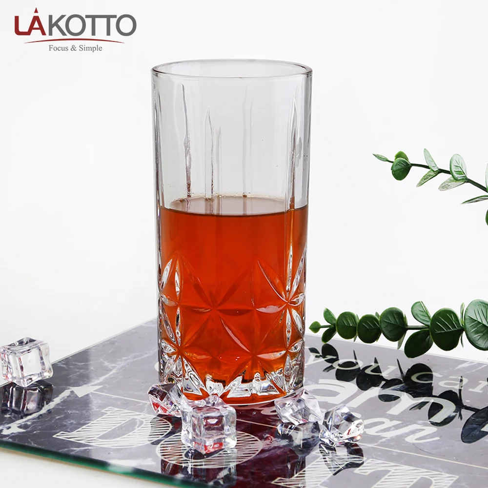 350ml whiskey Glasses Glass Cups Drinking Glasses Tumblers for Mixed Drinks Water Juice Beer Cocktail glass cups for bar