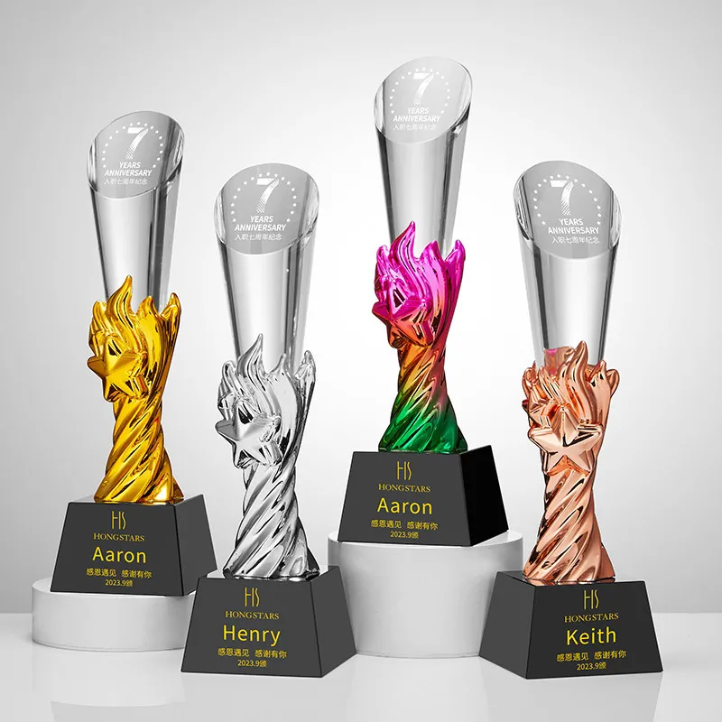 Champions Trophy 40cm Sport Football Player Soccer Trophy Award Metal Resin Golden Baseball Basketball Medals Trophy Cup