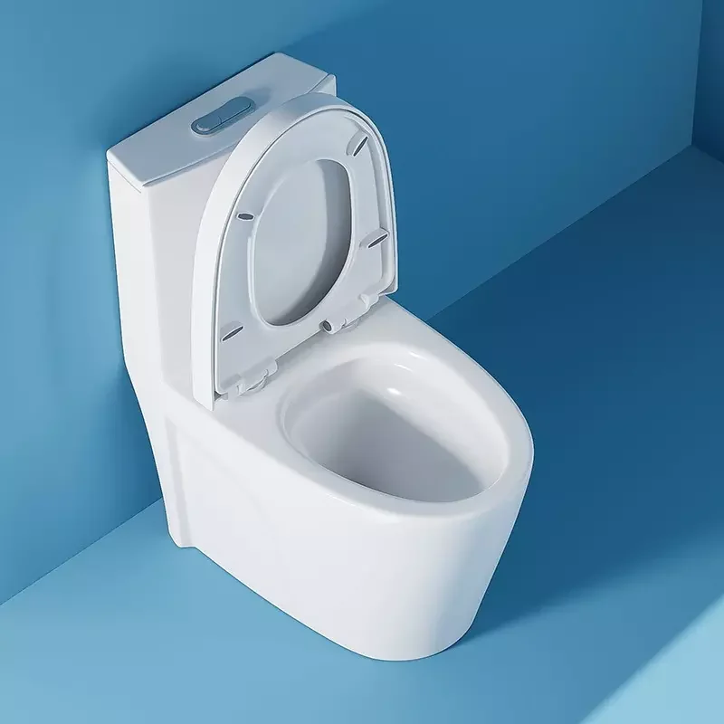 High quality modern style cheap s trap sanitary ware siphonic water closet white color one piece bathroom ceramic toilet