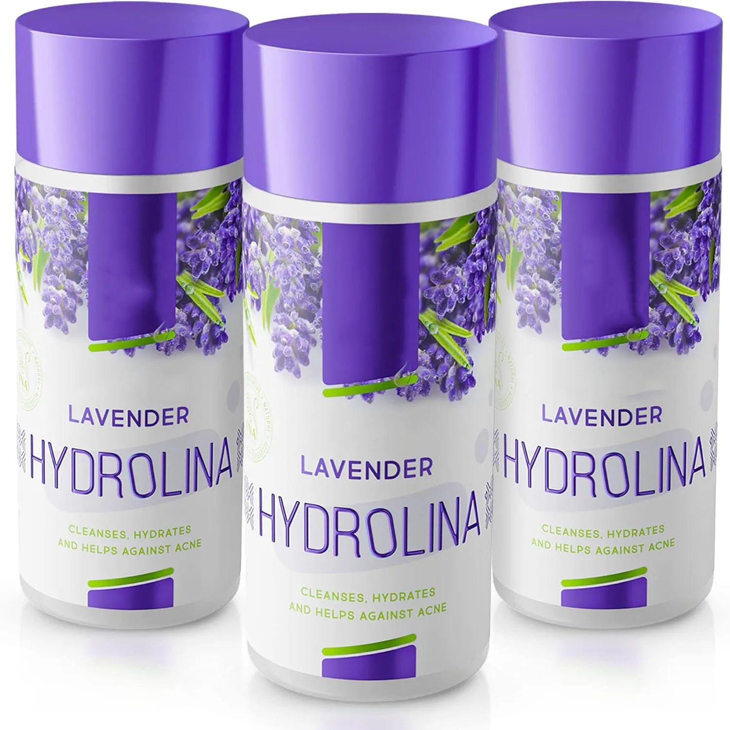 Lavender Water Hydrolina Anti Acne Daily Face Toner for Face Body Skin Care Hydrolat Oil Control & PH Balancing Facial Toner