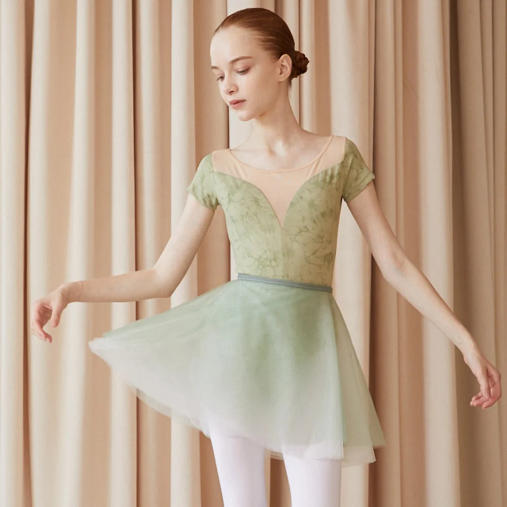 B9001 E dance  Wholesale Women Chiffon Ballet Wrap Skirt Training Dancewear Skirts For Ladies Ballet Dance Dress