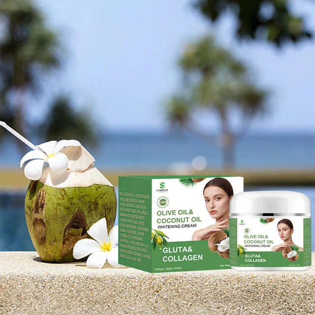 Manufacturer Wholesale Whitening Brightening Extra Virgin Coconut Oil Whitening Cream Face Care Cream