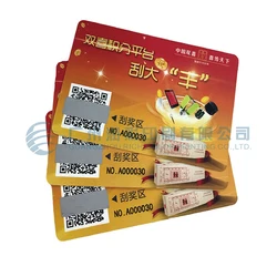 laser hologram stamp scatch off lottery ticket